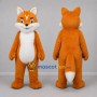 Custom Orange and White Fox Mascot Costume Adult Full Body Suit for Wildlife Events