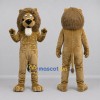 Custom Tan and Brown Lion Mascot Costume Adult Full Body Suit for Wildlife Events Custom Tan and Brown Lion Mascot Costume Adult Full Body Suit for Wildlife Events