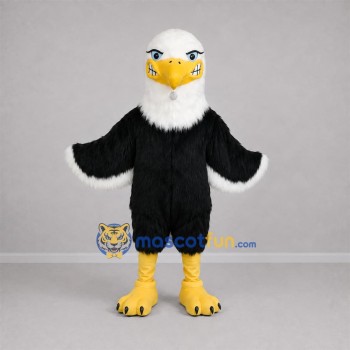 Custom Black and White Bald Eagle Mascot Costume Adult Full Body Suit for Sports Events Custom Black and White Bald Eagle Mascot Costume Adult Full Body Suit for Sports Events