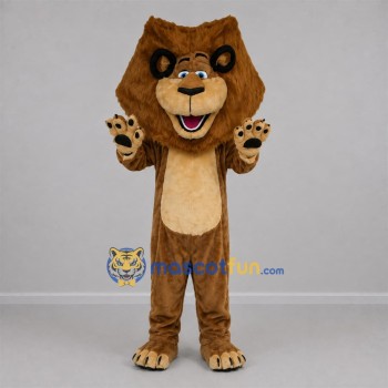 Custom Brown and Tan Lion Mascot Costume Adult Full Body Suit for Wildlife Events Custom Brown and Tan Lion Mascot Costume Adult Full Body Suit for Wildlife Events
