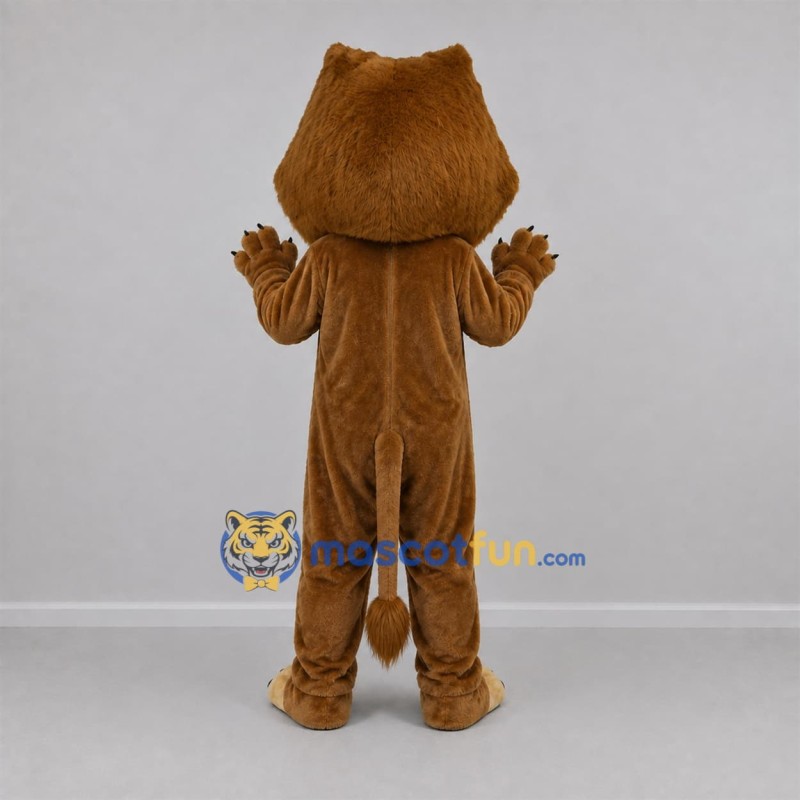 Custom Brown and Tan Lion Mascot Costume Adult Full Body Suit for Wildlife Events Custom Brown and Tan Lion Mascot Costume Adult Full Body Suit for Wildlife Events