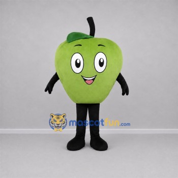 Custom Green Apple Mascot Costume Adult Full Body Suit for Food Festivals Custom Green Apple Mascot Costume Adult Full Body Suit for Food Festivals
