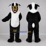 Custom Black and White Dog Mascot Costume Adult Full Body Suit for Pet Events
