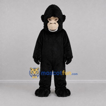 Custom Black Gorilla Mascot Costume Adult Full Body Suit for Wildlife Events Custom Black Gorilla Mascot Costume Adult Full Body Suit for Wildlife Events
