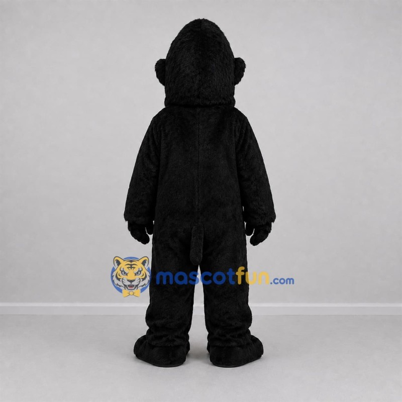 Custom Black Gorilla Mascot Costume Adult Full Body Suit for Wildlife Events Custom Black Gorilla Mascot Costume Adult Full Body Suit for Wildlife Events