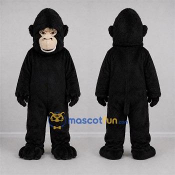 Custom Black Gorilla Mascot Costume Adult Full Body Suit for Wildlife Events