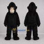Custom Black Gorilla Mascot Costume Adult Full Body Suit for Wildlife Events