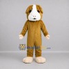 Custom Brown and White Dog Mascot Costume Adult Full Body Suit for Pet Events Custom Brown and White Dog Mascot Costume Adult Full Body Suit for Pet Events