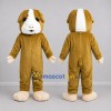 Custom Brown and White Dog Mascot Costume Adult Full Body Suit for Pet Events Custom Brown and White Dog Mascot Costume Adult Full Body Suit for Pet Events