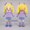 Custom Lavender and Blue Girl Mascot Costume Adult Full Body Suit for Birthday Parties Custom Lavender and Blue Girl Mascot Costume Adult Full Body Suit for Birthday Parties