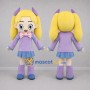 Custom Lavender and Blue Girl Mascot Costume Adult Full Body Suit for Birthday Parties