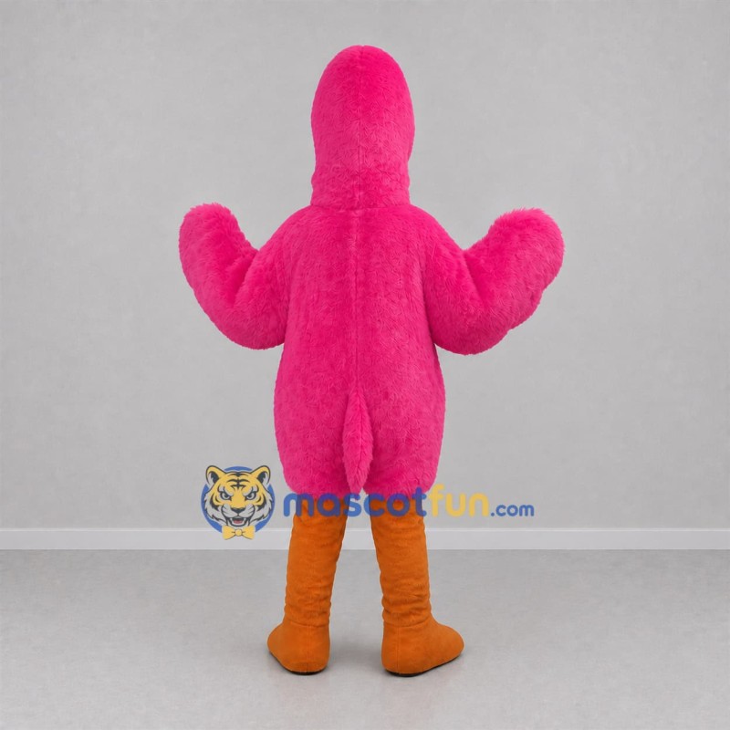 Custom Pink Flamingo Mascot Costume Adult Full Body Suit for Summer Events