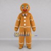 Custom Brown Gingerbread Man Mascot Costume Adult Full Body Suit for Christmas Events