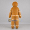 Custom Brown Gingerbread Man Mascot Costume Adult Full Body Suit for Christmas Events