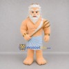 Custom White and Gold Sea God Mascot Costume Adult Full Body Suit for Ocean Events