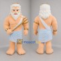 Custom White and Gold Sea God Mascot Costume Adult Full Body Suit for Ocean Events