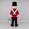 Custom Red and Black Toy Soldier Mascot Costume Adult Full Body Suit for Holiday Parades