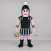 Custom Black and White Spartan Warrior Mascot Costume Adult Full Body Suit for Sports Events