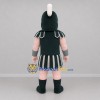 Custom Black and White Spartan Warrior Mascot Costume Adult Full Body Suit for Sports Events