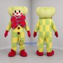 Custom Yellow and Green Clown Mascot Costume Adult Full Body Suit for Carnival Events