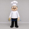 Custom White and Black Chef Mascot Costume Adult Full Body Suit for Food Festivals
