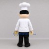 Custom White and Black Chef Mascot Costume Adult Full Body Suit for Food Festivals
