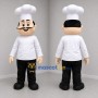 Custom White and Black Chef Mascot Costume Adult Full Body Suit for Food Festivals