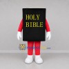 Custom Black and Red Bible Book Mascot Costume Adult Full Body Suit for Church Events