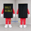 Custom Black and Red Bible Book Mascot Costume Adult Full Body Suit for Church Events