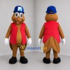 Custom Brown and Red Fish Mascot Costume Adult Full Body Suit for Aquarium Events