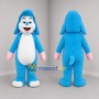 Custom Blue and White Bunny Mascot Costume Adult Full Body Suit for Spring Events