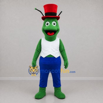 Custom Green and Blue Insect Mascot Costume Adult Full Body Suit for Garden Events