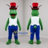 Custom Green and Blue Insect Mascot Costume Adult Full Body Suit for Garden Events