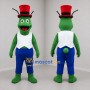 Custom Green and Blue Insect Mascot Costume Adult Full Body Suit for Garden Events