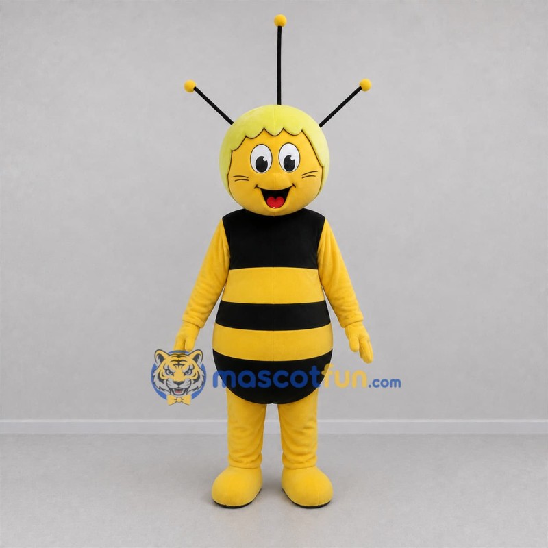 Custom Yellow and Black Bee Mascot Costume Adult Full Body Suit for Garden Events