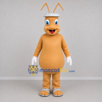 Custom Tan Insect Mascot Costume Adult Full Body Suit for Nature Events