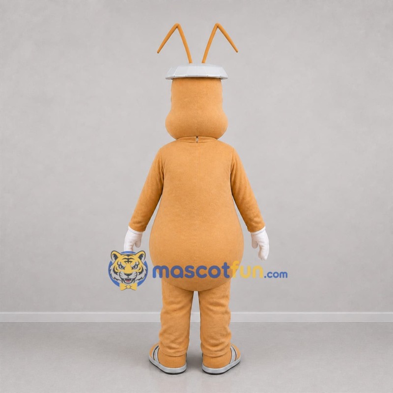Custom Tan Insect Mascot Costume Adult Full Body Suit for Nature Events