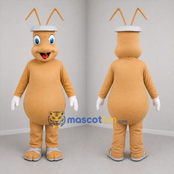 Custom Tan Insect Mascot Costume Adult Full Body Suit for Nature Events