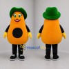 Custom Orange and Green Fruit Character Mascot Costume Adult Full Body Suit for Food Festivals
