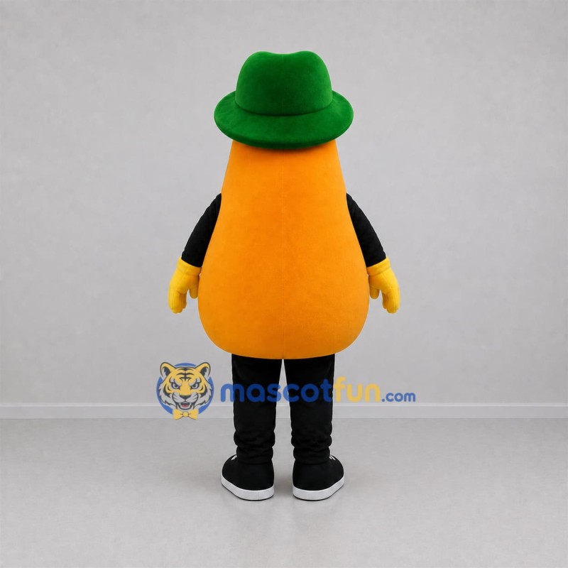 Custom Orange and Green Fruit Character Mascot Costume Adult Full Body Suit for Food Festivals