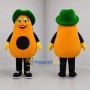 Custom Orange and Green Fruit Character Mascot Costume Adult Full Body Suit for Food Festivals