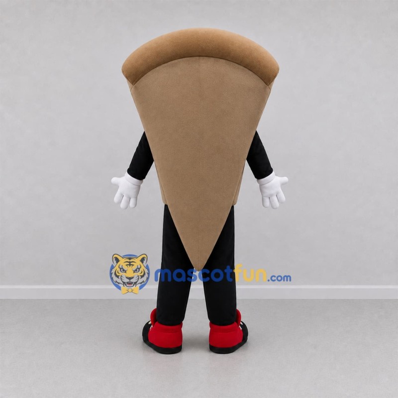 Custom White and Red Pizza Slice Mascot Costume Adult Full Body Suit for Restaurant Promotions