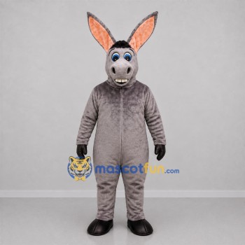 Custom Gray Donkey Mascot Costume Adult Full Body Suit for Farm Events