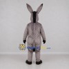 Custom Gray Donkey Mascot Costume Adult Full Body Suit for Farm Events