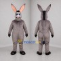 Custom Gray Donkey Mascot Costume Adult Full Body Suit for Farm Events