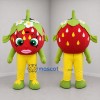 Custom Red and Green Strawberry Mascot Costume Adult Full Body Suit for Farmers Markets