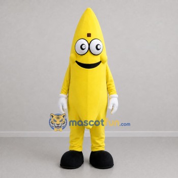Custom Yellow Banana Mascot Costume Adult Full Body Suit for Fruit Promotions