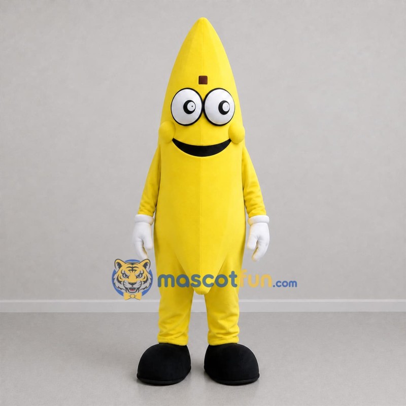 Custom Yellow Banana Mascot Costume Adult Full Body Suit for Fruit Promotions