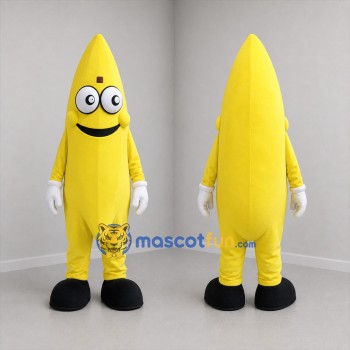 Custom Yellow Banana Mascot Costume Adult Full Body Suit for Fruit Promotions