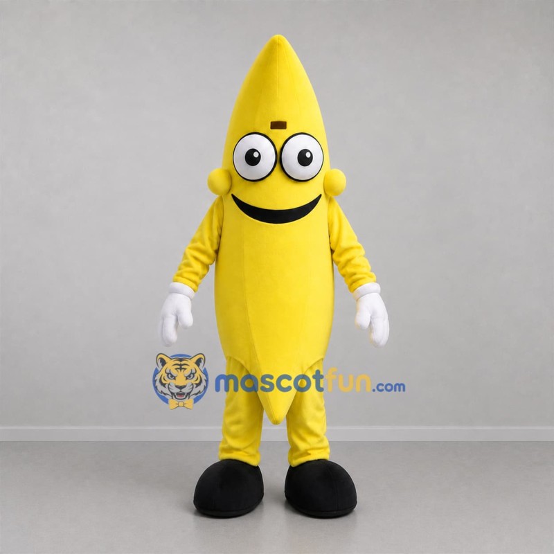 Custom Yellow Banana Mascot Costume Adult Full Body Suit for Fruit Promotions